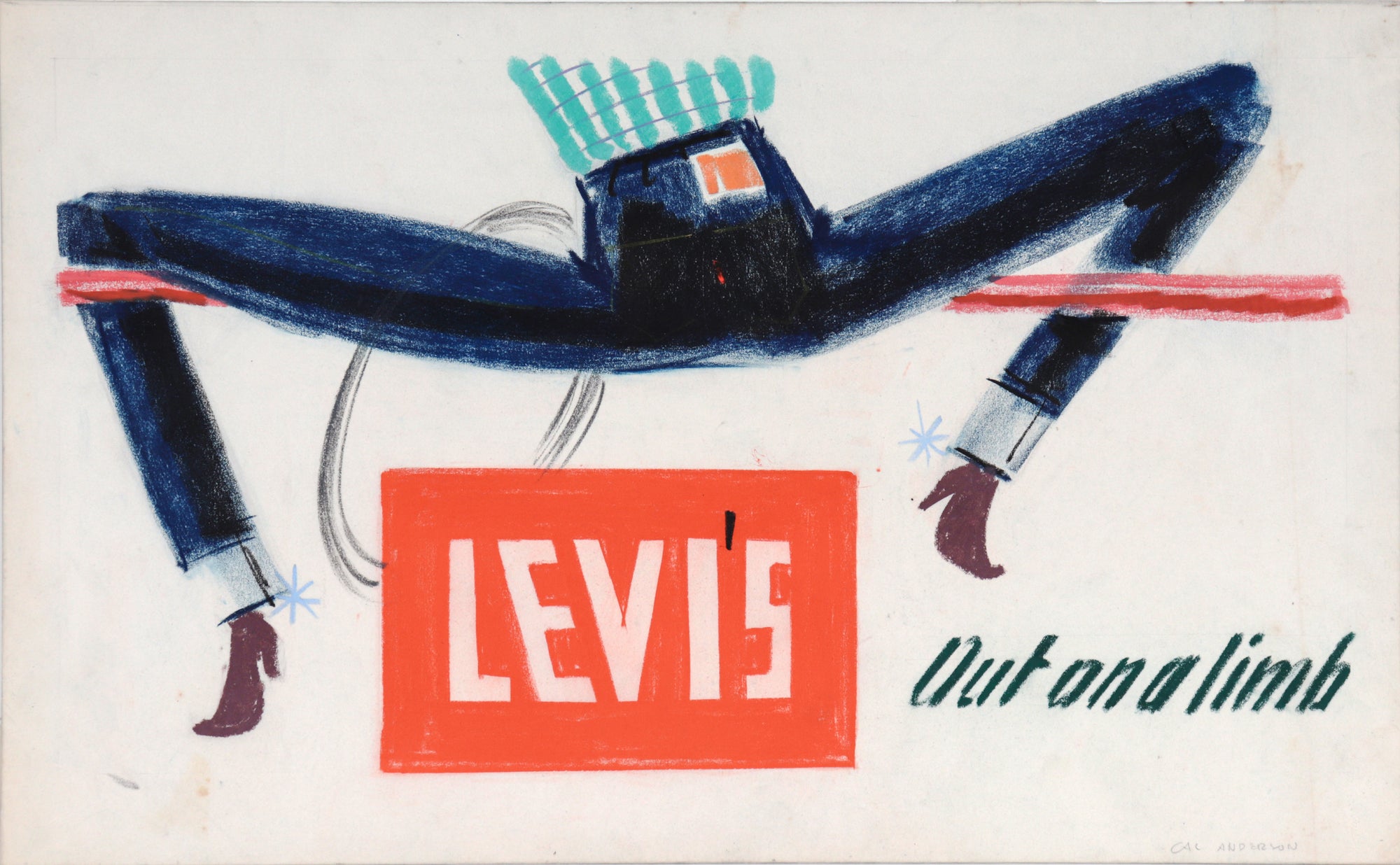 <i>Levi's, out on a Limb</i> <br>Mid Century Pastel <br><br>#C5624