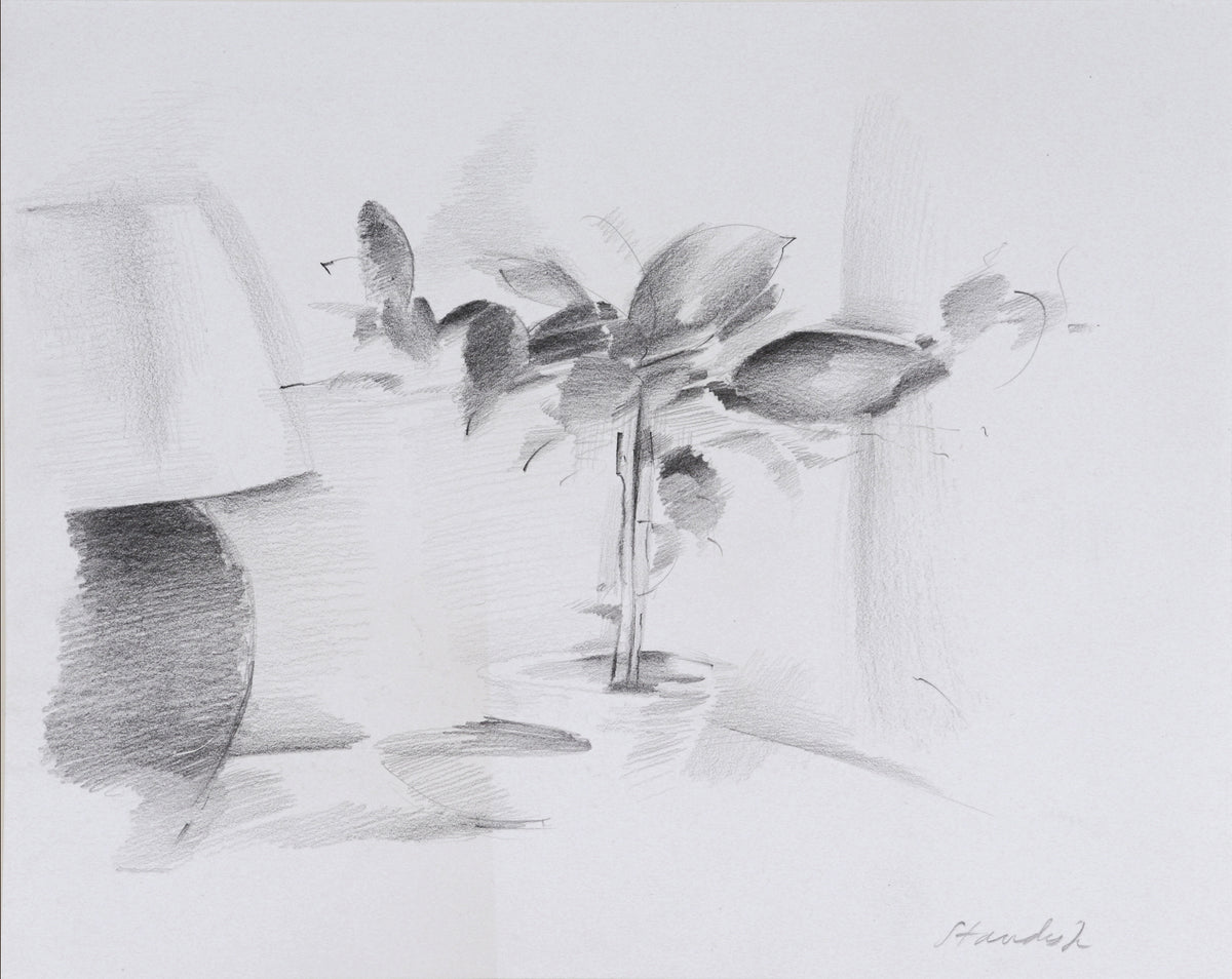 Stylized Still Life &lt;br&gt;20th Century Graphite &lt;br&gt;&lt;br&gt;#C5629