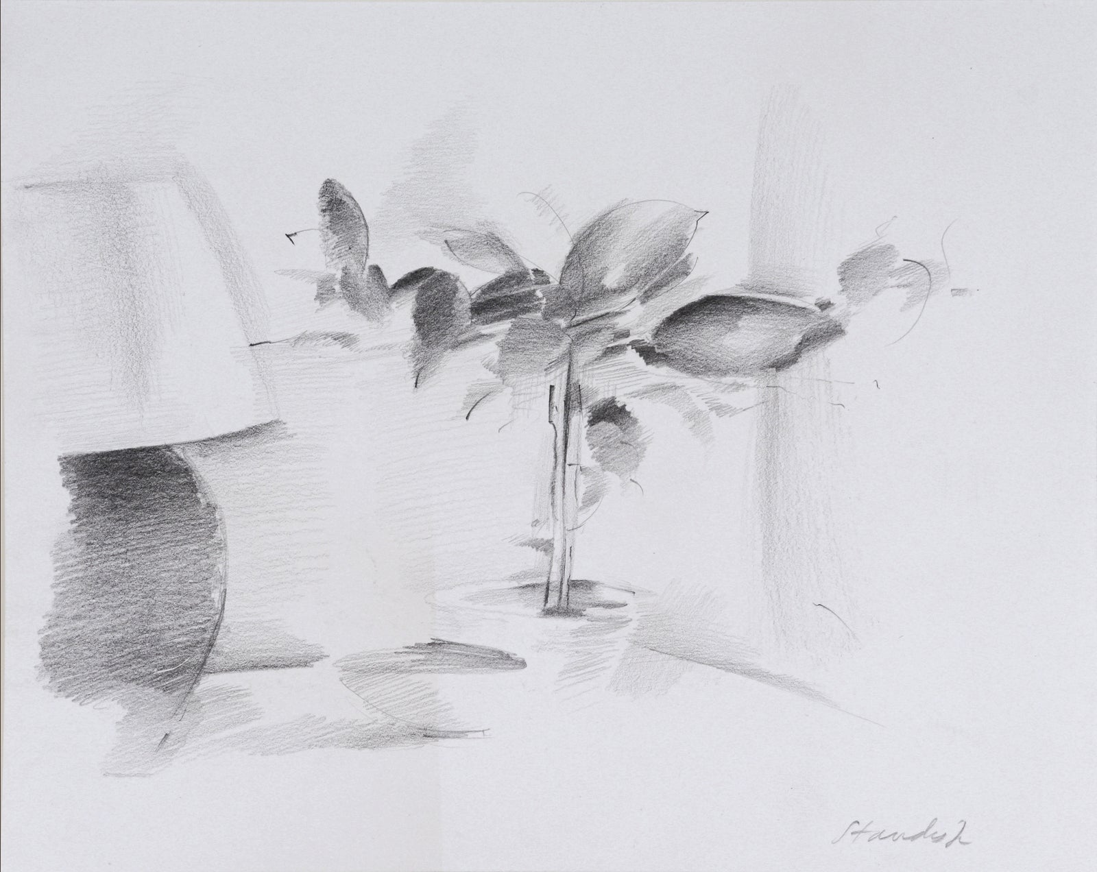 Stylized Still Life <br>20th Century Graphite <br><br>#C5629