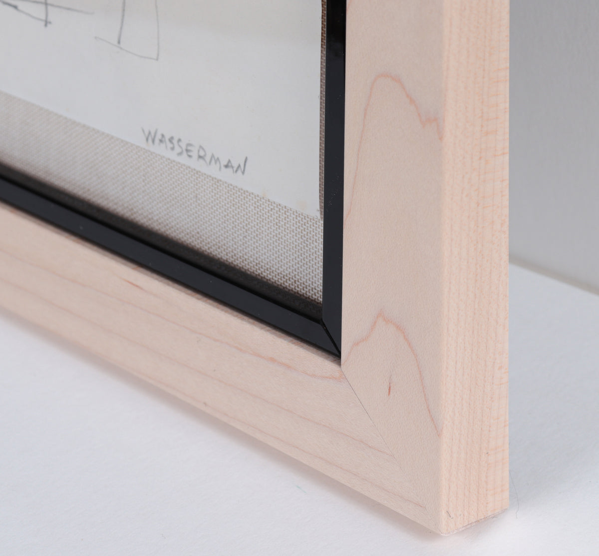 Monochrome Cubist Figure <br>1980s Graphite <br><br>#C5662