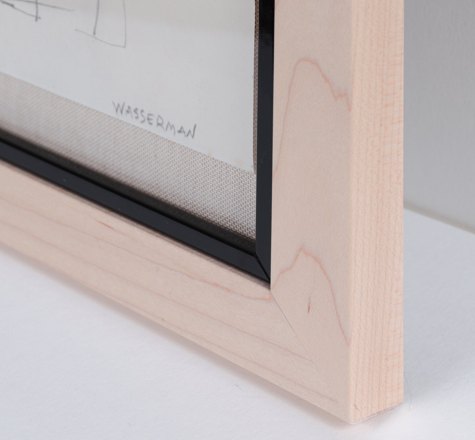 Monochrome Cubist Figure <br>1980s Graphite <br><br>#C5662