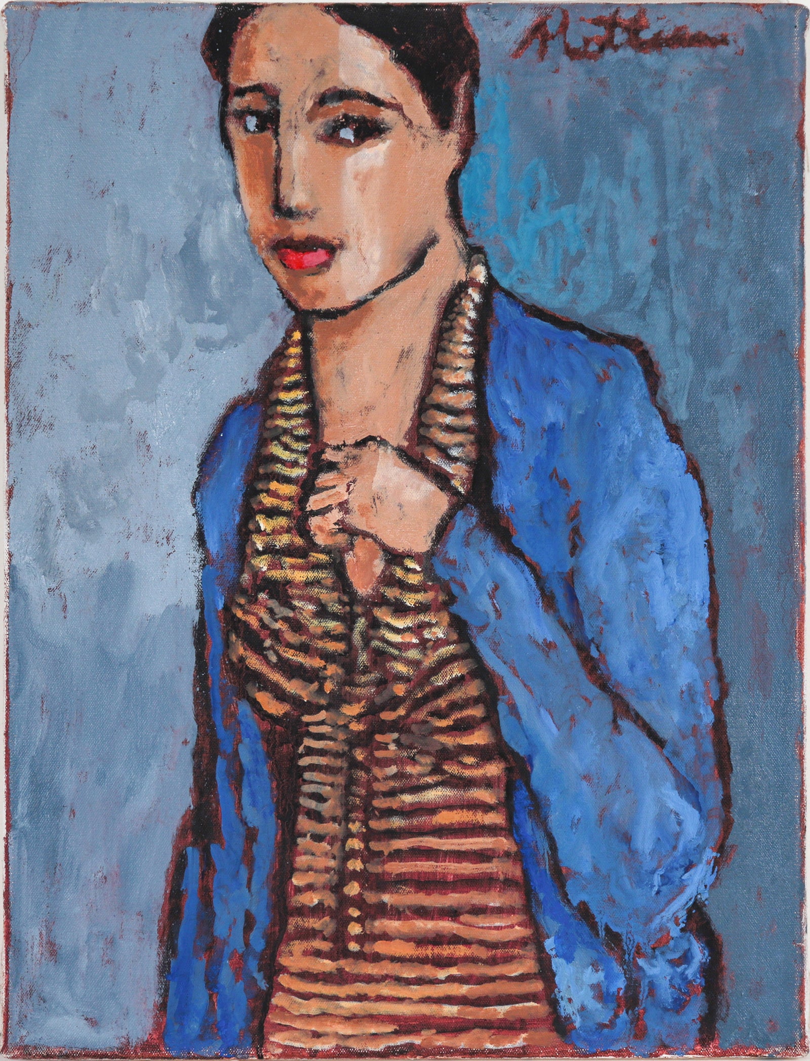 <i>Jacket of Blue</i> <br>2010 Oil <br><br>#C5766