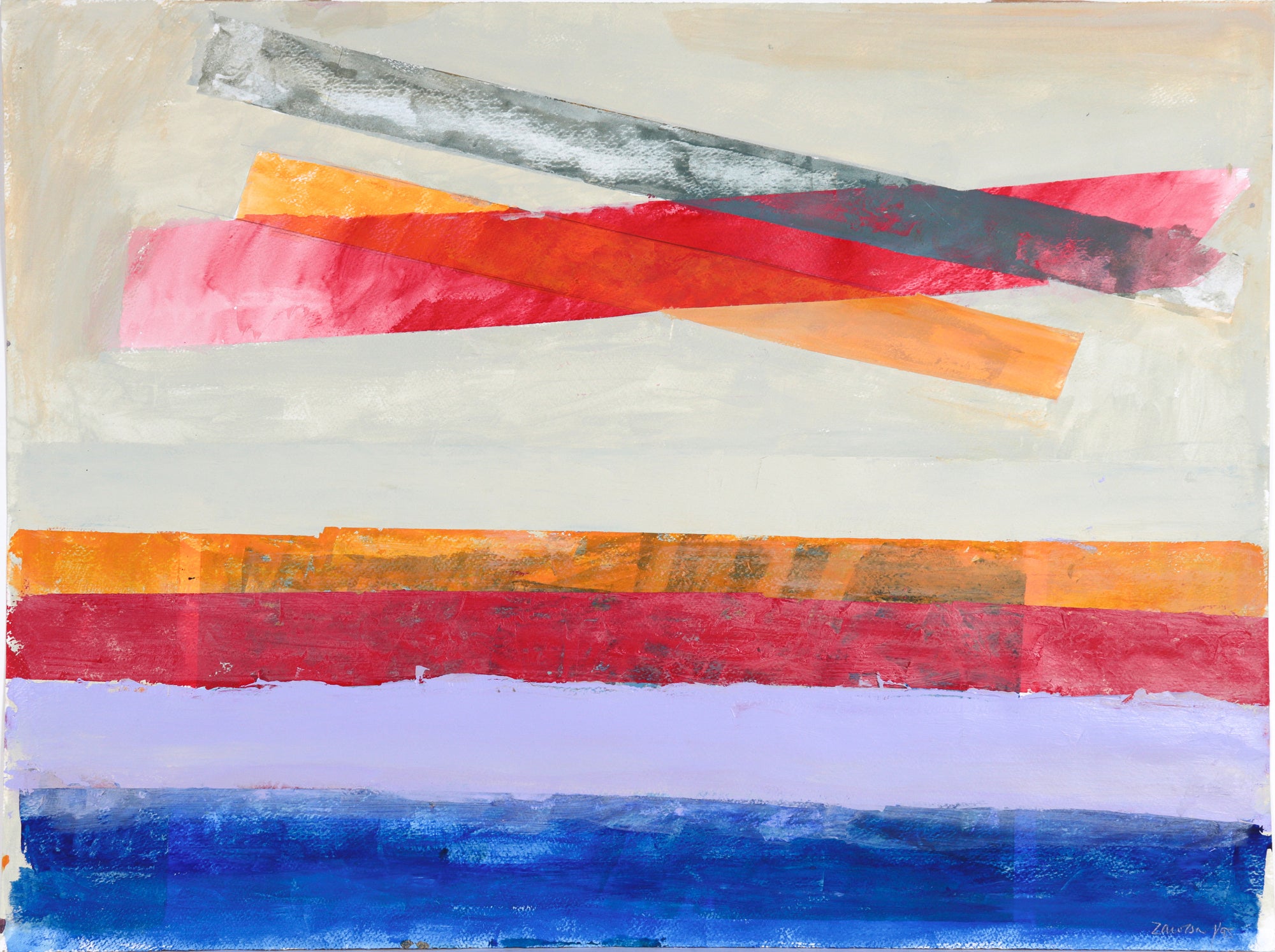 <i>Untitled (Linear Landscape Series)</i> <br>1995 Acrylic <br><br>#C5847