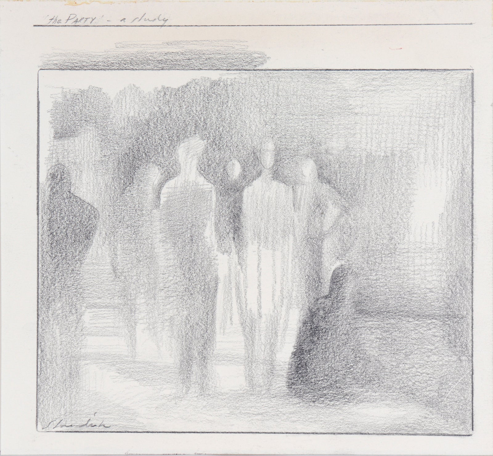 <i>The Party-A Study</i> <br>20th Century Graphite <br><br>#C5849