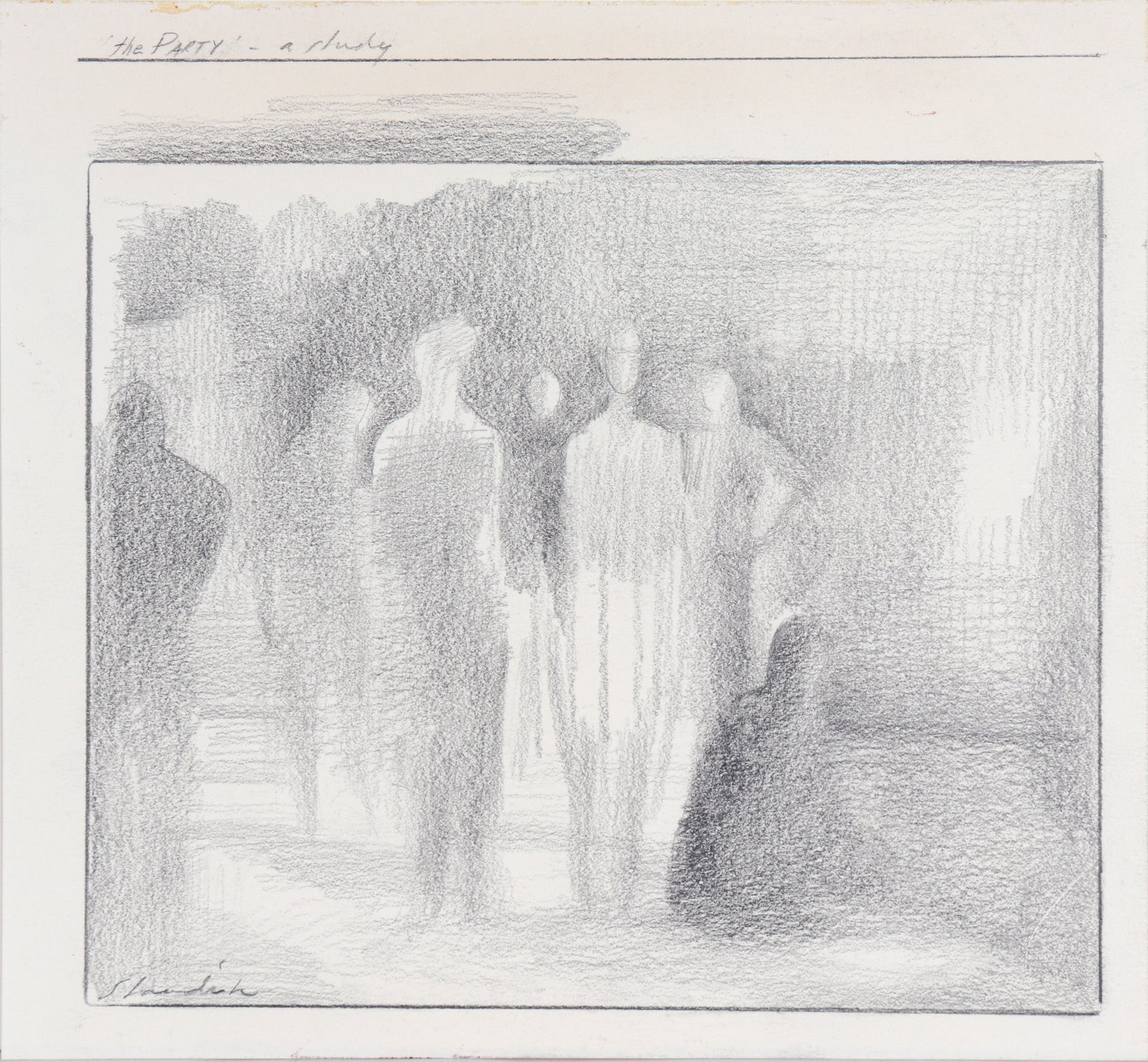 <i>The Party-A Study</i> <br>20th Century Graphite <br><br>#C5849