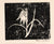 Checkered Lily <br>20th Century Linoleum Block Print <br><br>#C5852