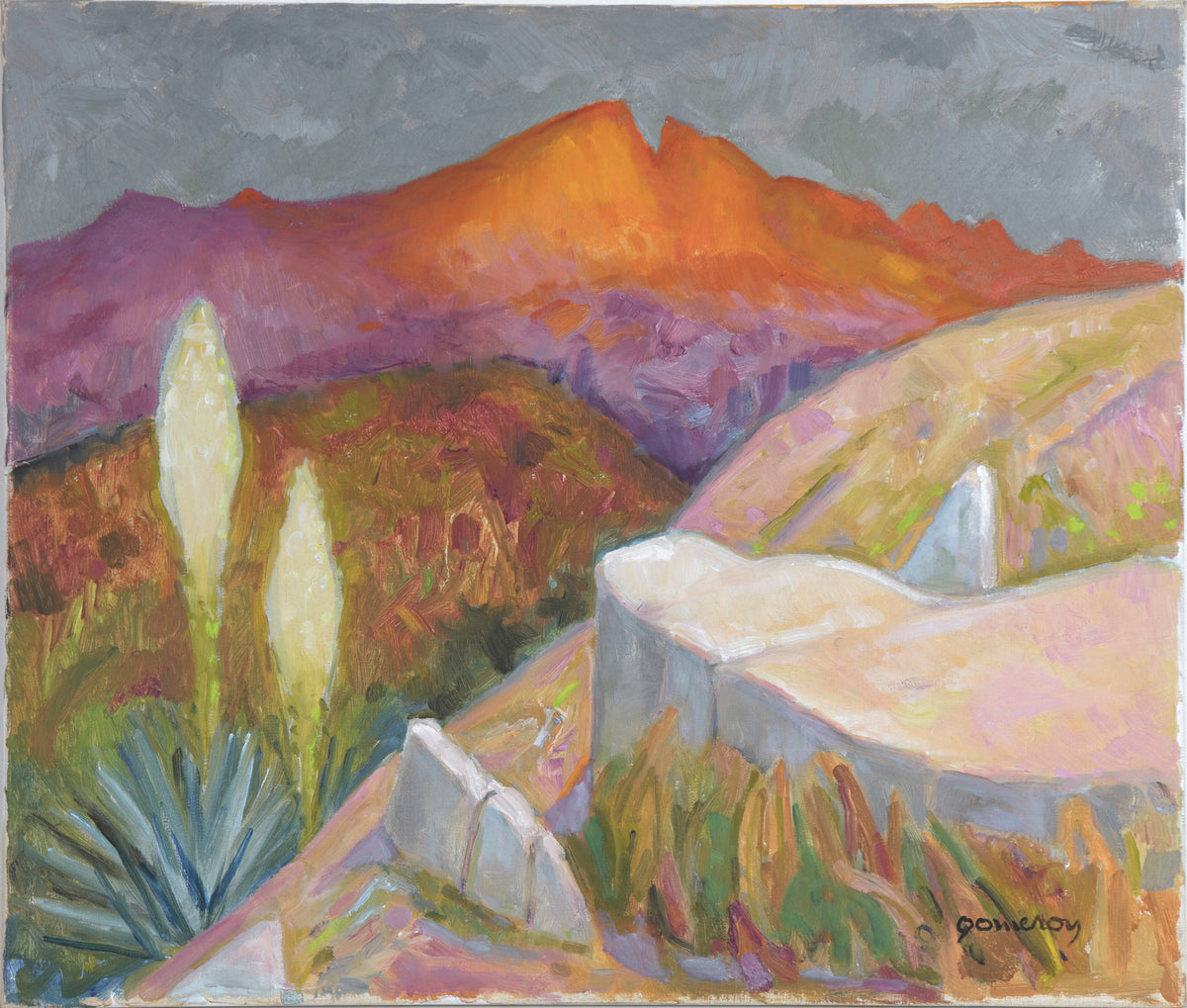 California Landscape at Dusk&lt;br&gt;20th Century Oil&lt;br&gt;&lt;br&gt;#C5870