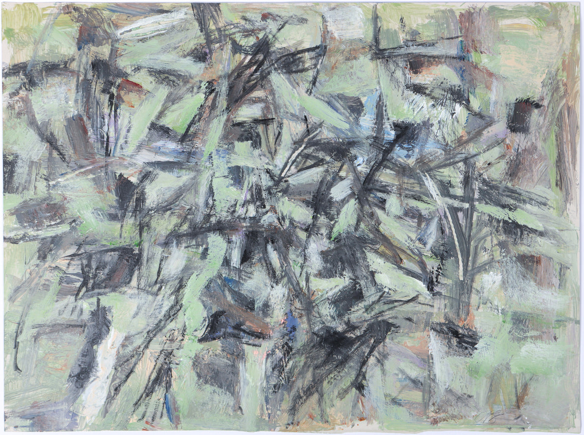 Muted Gestural Abstract &lt;br&gt;20th Century Acrylic &lt;br&gt;&lt;br&gt;#C5904