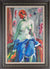 Modernist Redheaded Nude <br>Mid Century Oil <br><Br>#C5949