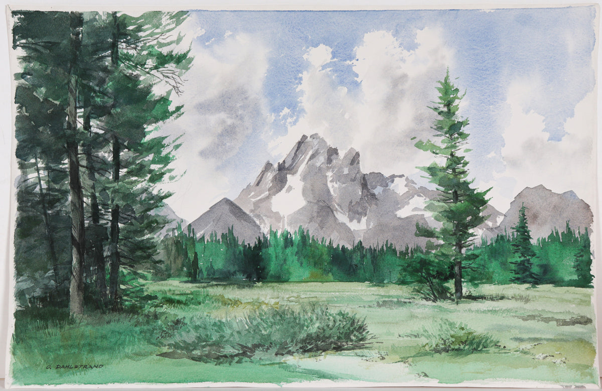 &lt;I&gt;Mt.Moran&lt;/I&gt; &lt;br&gt;1981 Watercolor&lt;br&gt;&lt;br&gt;#C5980