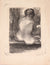 Monochrome Seated Nude <br>1950 Lithograph <br><br>#C6057