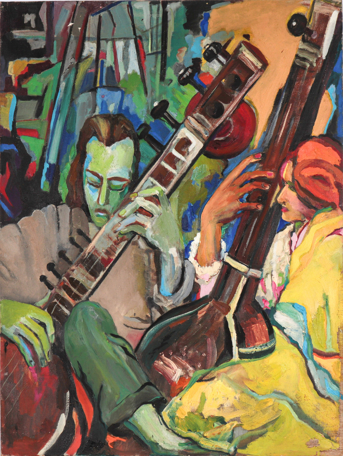 Colorful Musicians &lt;br&gt;20th Century Oil &lt;br&gt;&lt;br&gt;#C6074