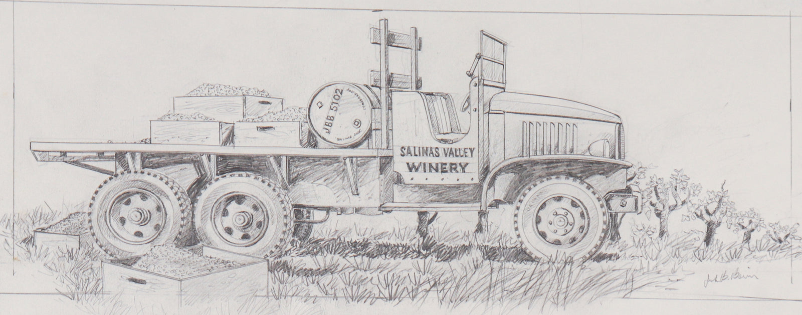 <i>Salinas Valley Wineery</i> <br>20th Century Graphite <br><br>#C6113