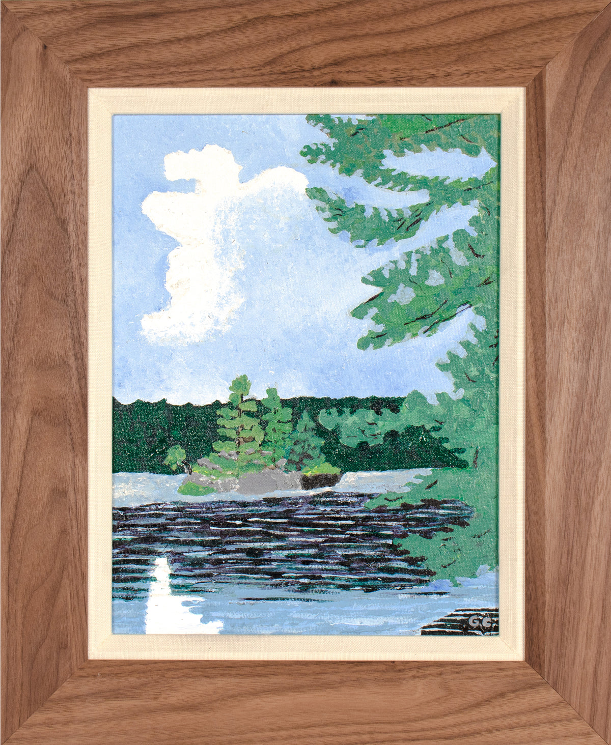 &lt;i&gt;Blueberry Island&lt;/i&gt; (Ontario, Canada) &lt;br&gt;2024 Acrylic &lt;br&gt;&lt;br&gt;#C6182