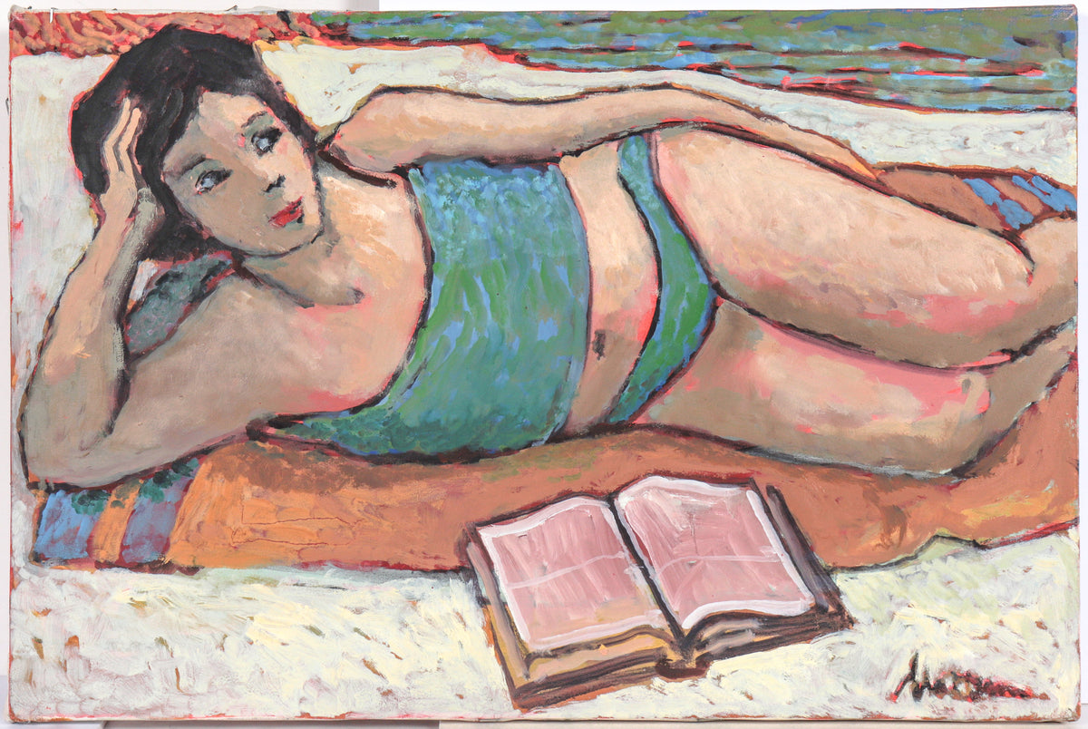 &lt;I&gt;Figure on the Beach&lt;/I&gt; &lt;br&gt;2008 Oil&lt;br&gt;&lt;br&gt;#C6196