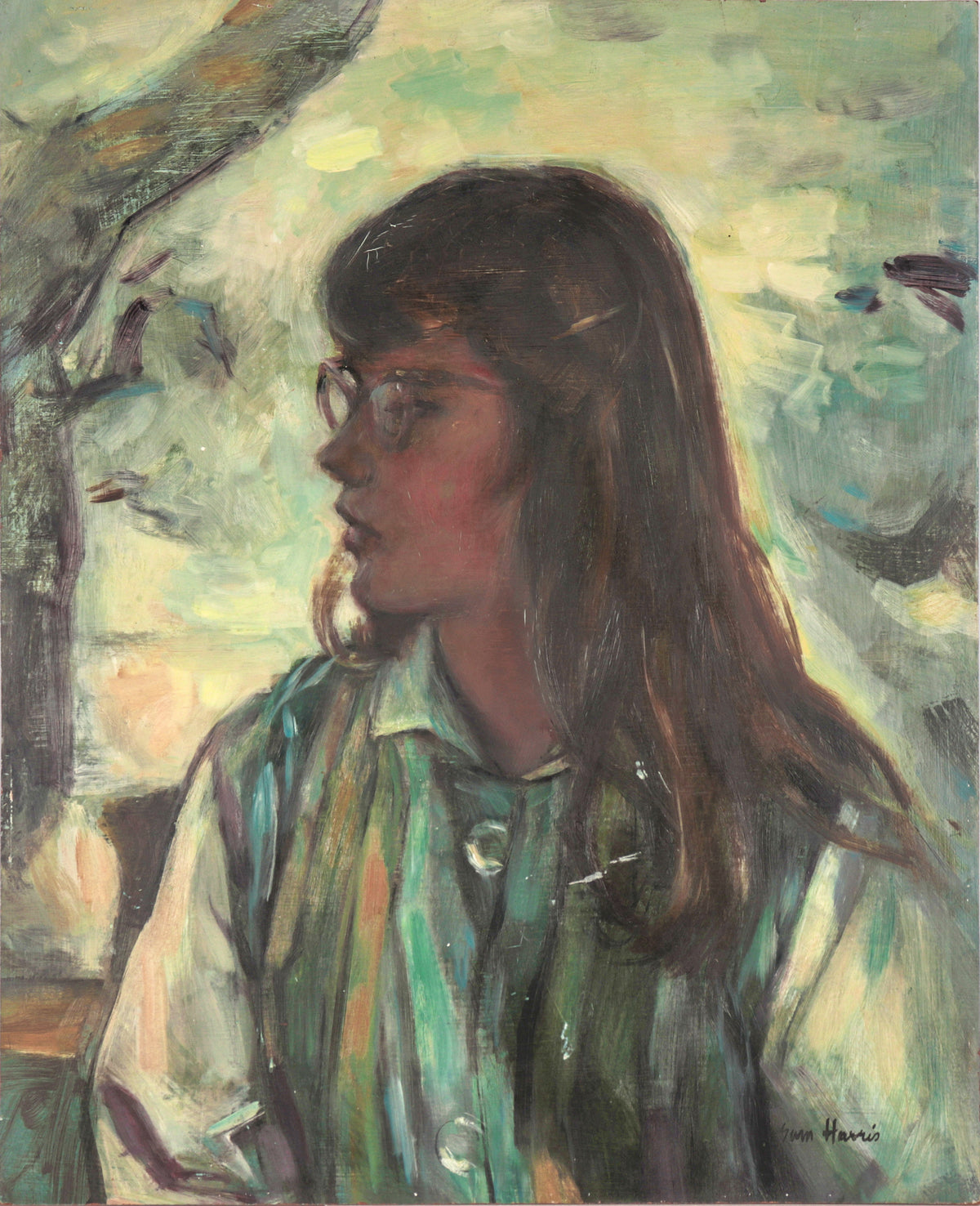 &lt;I&gt;Bespectacled Girl&lt;/I&gt; &lt;br&gt;20th Century Oil&lt;br&gt;&lt;br&gt;#C6229