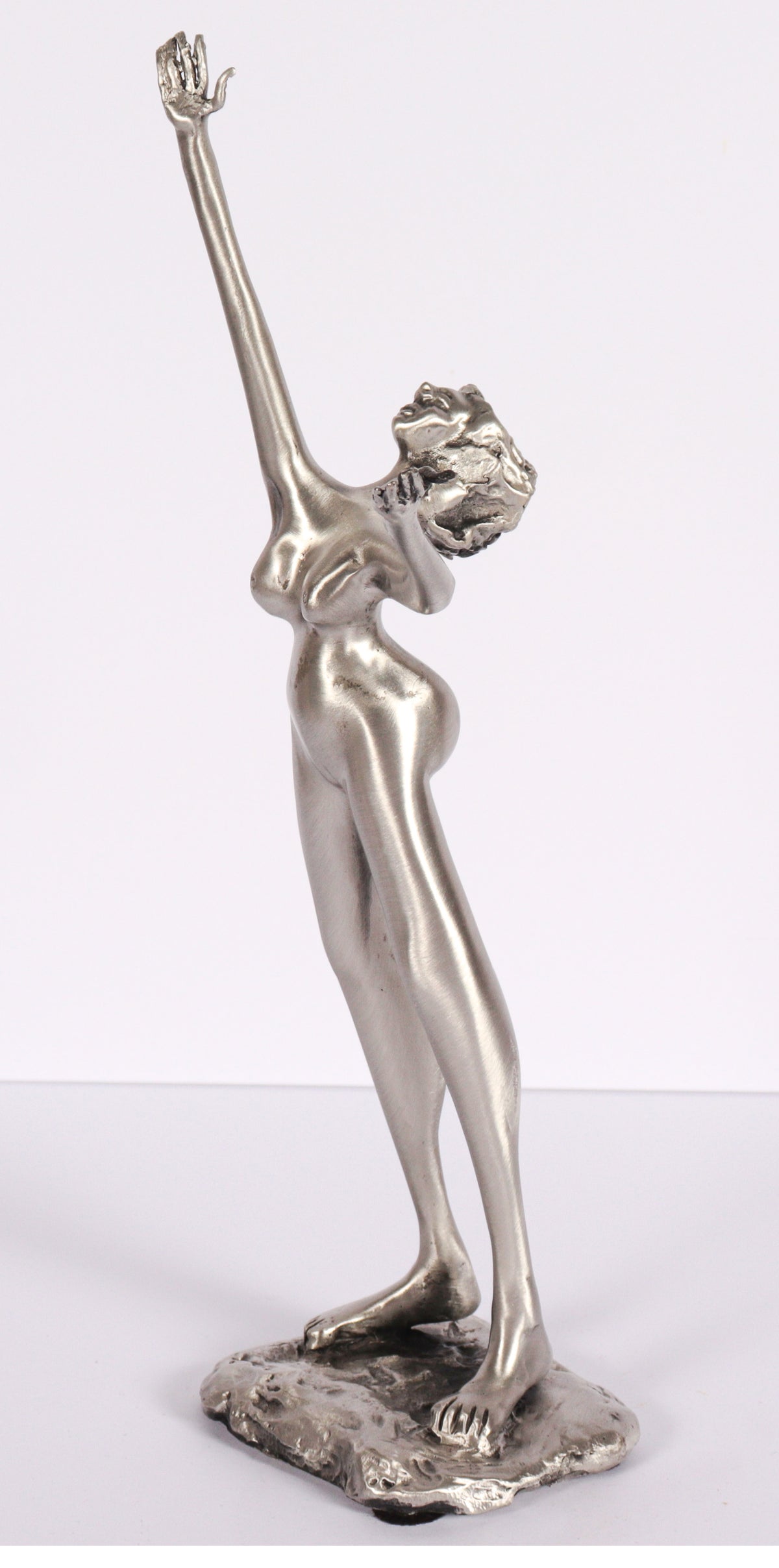 &lt;I&gt;Reaching for the Moon&lt;/I&gt; &lt;br&gt;2014 Pewter Sculpture&lt;br&gt;&lt;br&gt;#C6283