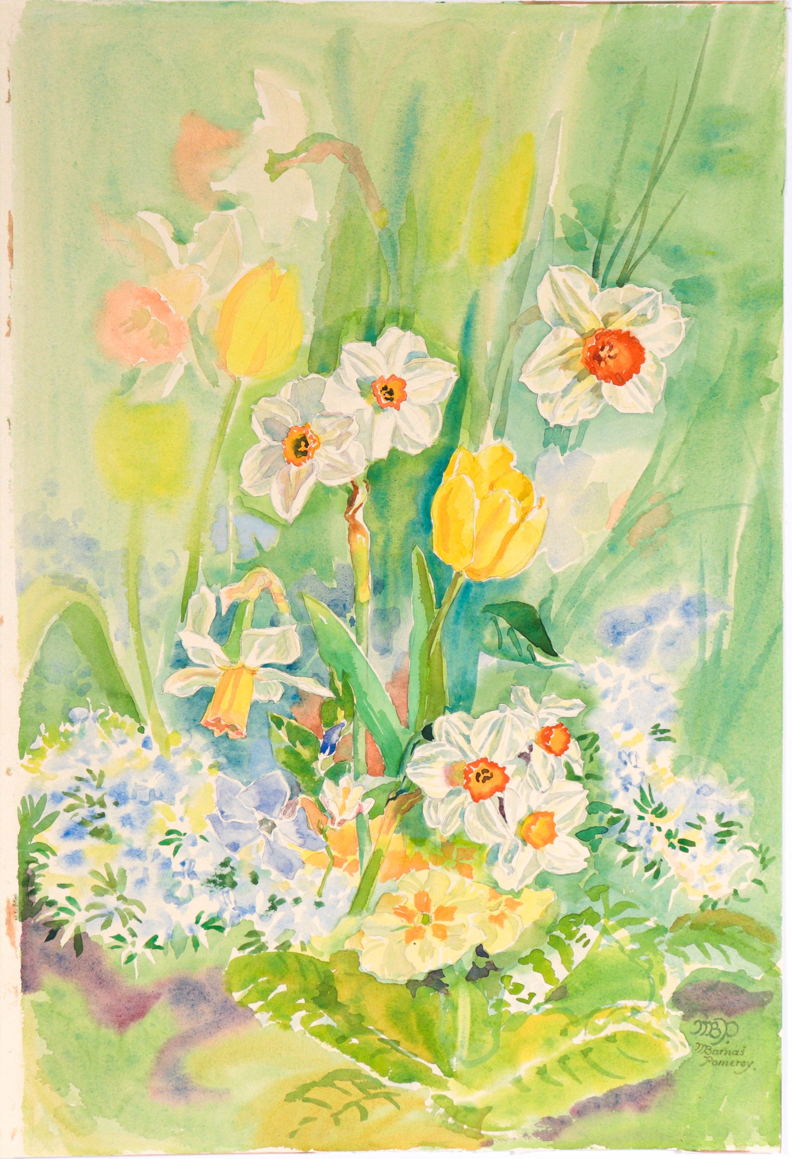 <I>It's Springtime Again</I> <br>1983 Watercolor<br><br>#C6368