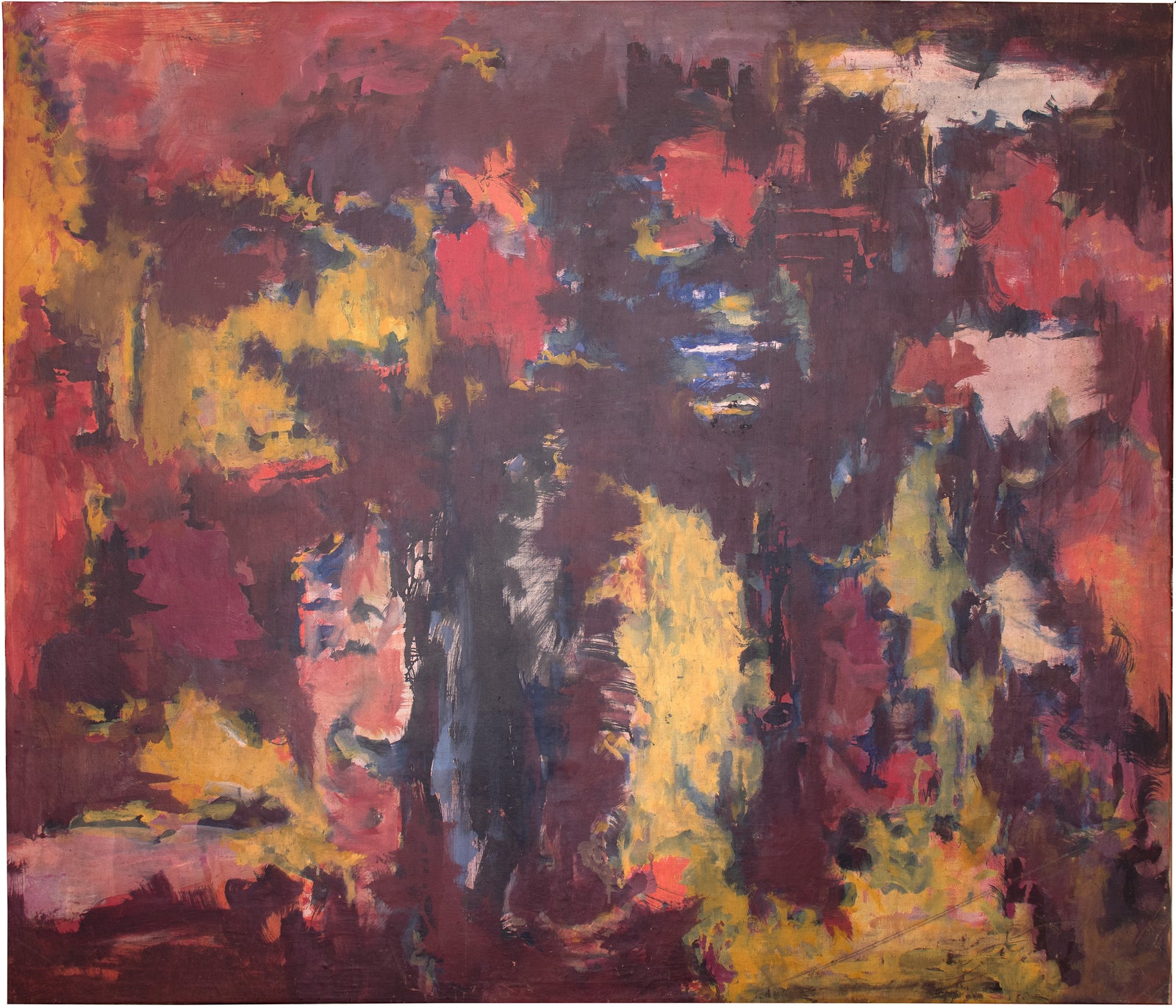 Expressive AbEx Oil<br><br>c. 1950s Oil<br><br>#C6520