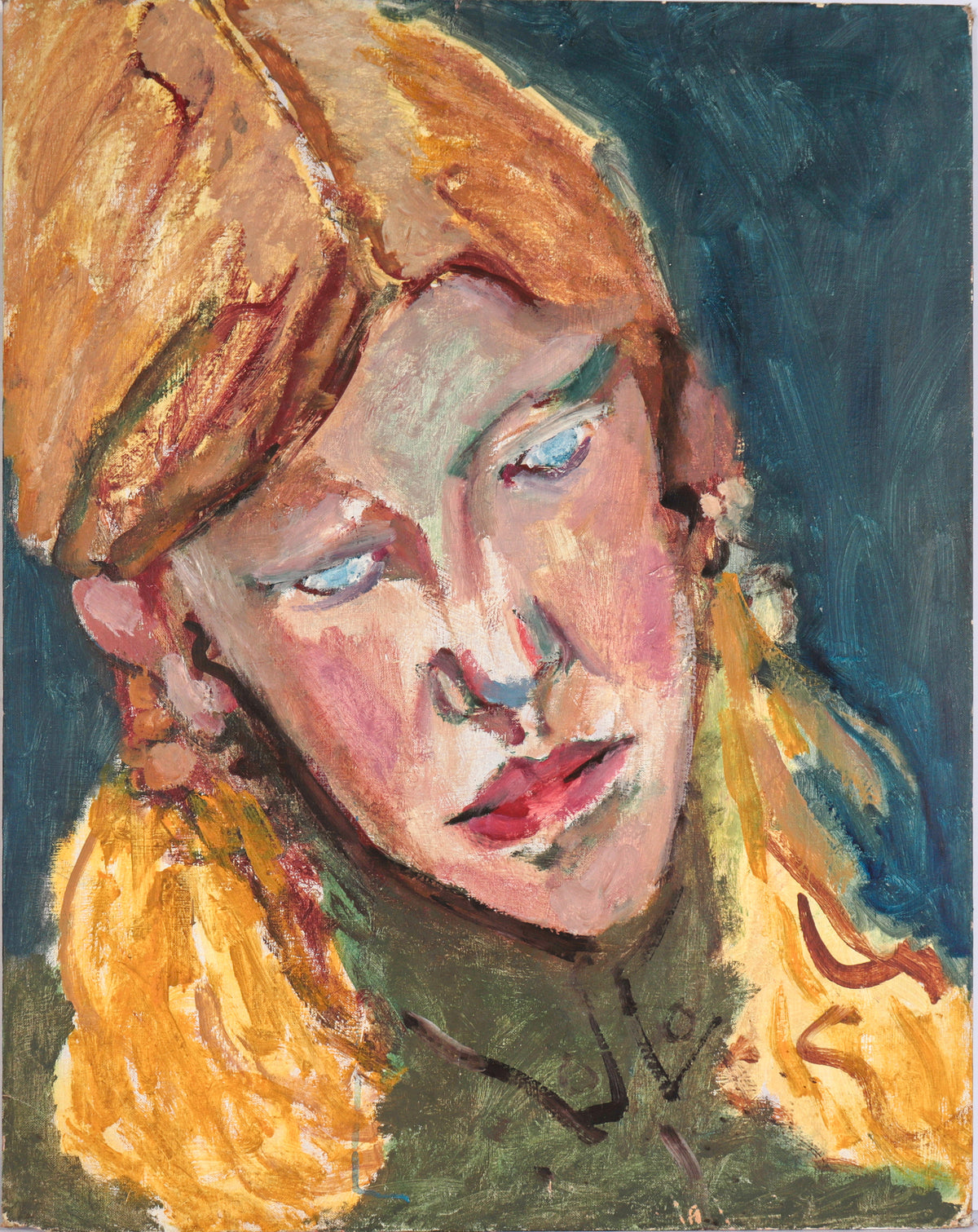 &lt;I&gt;Sasha&lt;/I&gt; &lt;br&gt;Mid 20th Century Oil&lt;br&gt;&lt;br&gt;#C6527