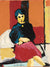 Warm Seated Figure <brMid Century Distemper <br><Br>#C6552