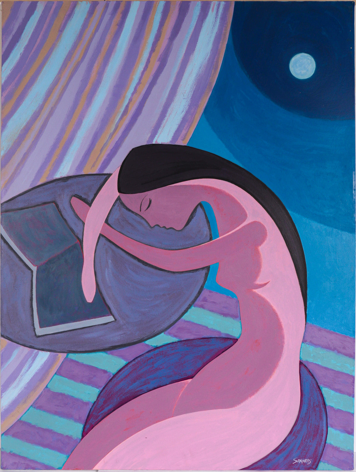 &lt;I&gt;La Dormeuse&lt;/I&gt; &lt;br&gt;1988 Acrylic&lt;br&gt;&lt;br&gt;#C6627