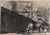 Monochromatic Ship Yard Scene<br>20th Century Photo Transfer on Canvas<br><br>#C6647