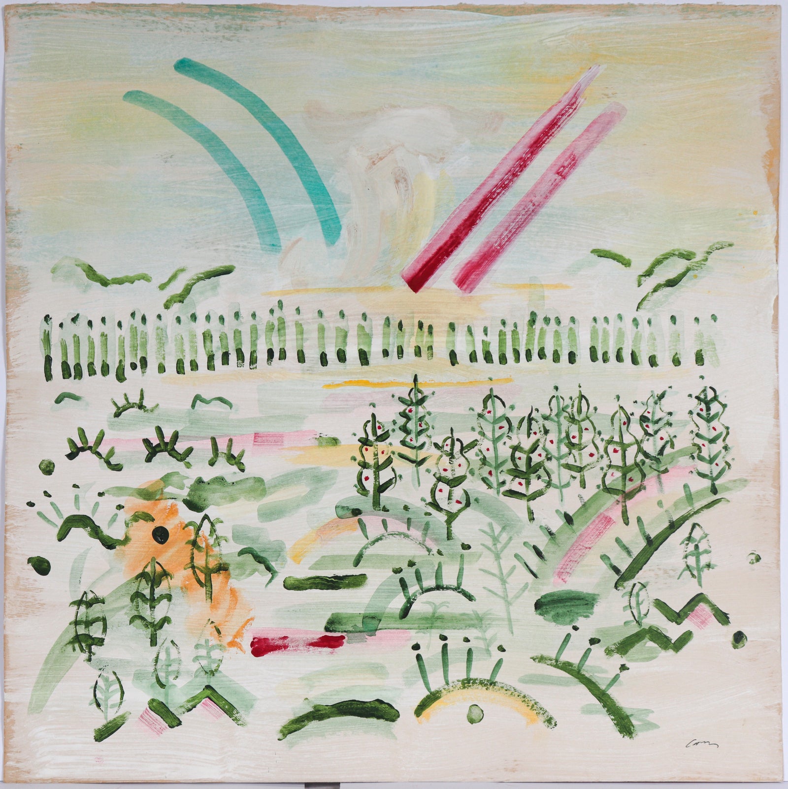 <I>Jazz Sky 20</I> <br>2016 Acrylic & Watercolor <br><br>#C6655