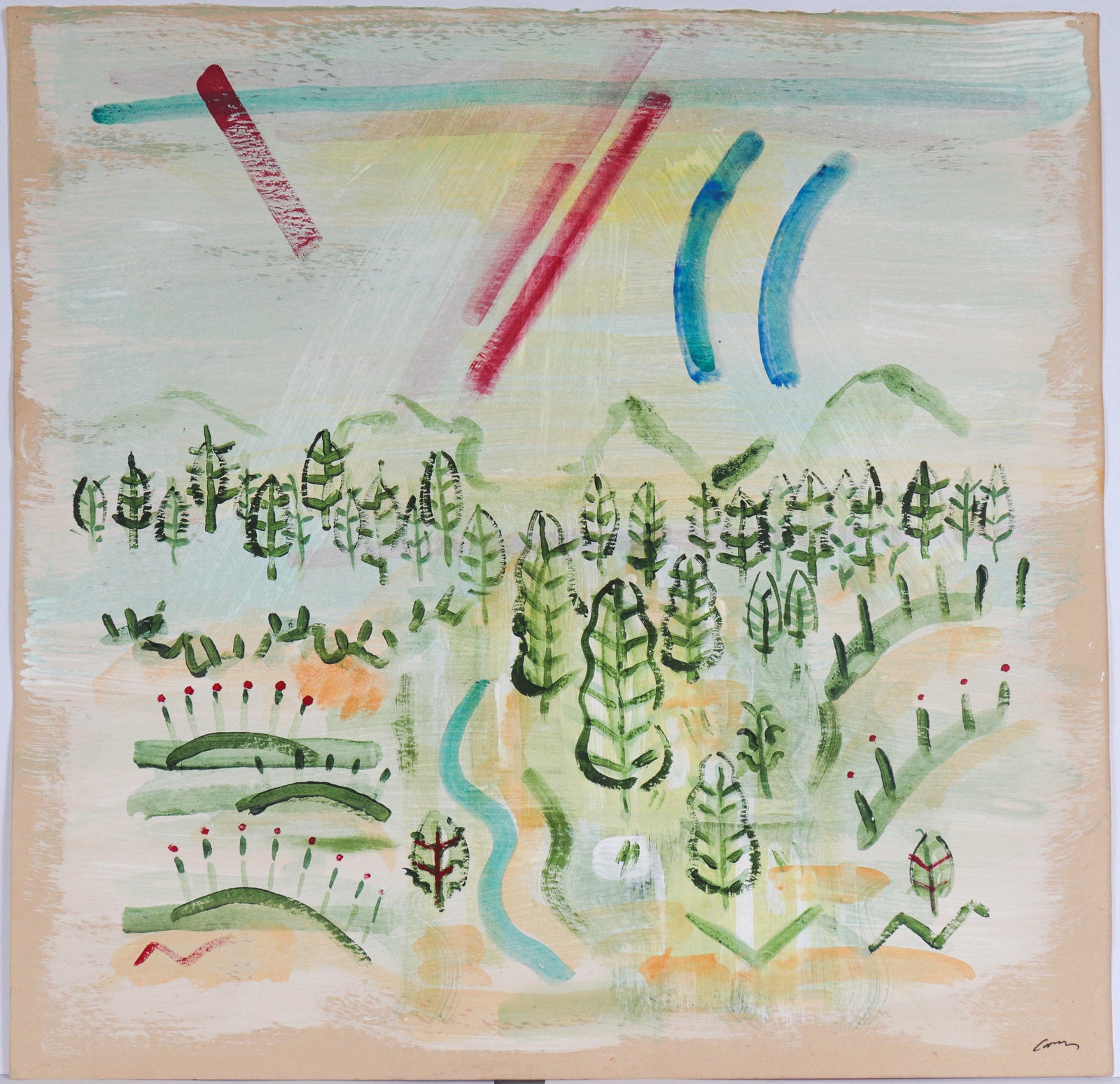 <I>Jazz Sky 22</I> <br>2016 Acrylic & Watercolor <br><br>#C6656