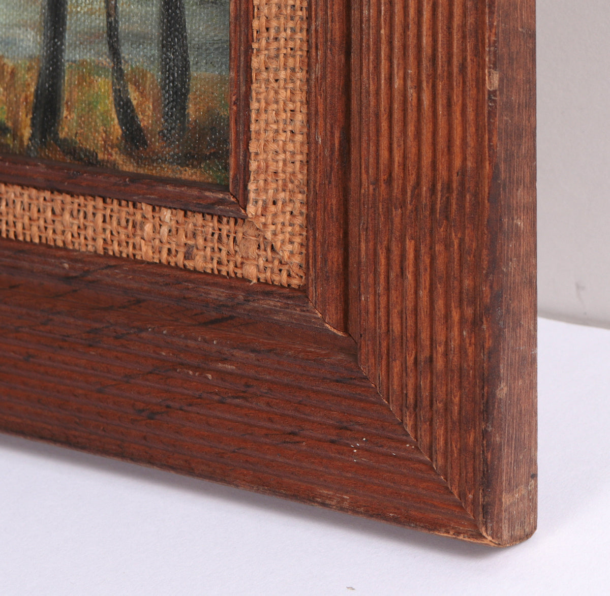 Wistful Lakeside Landscape<br>Mid 20th Century Oil <br><br>C6702