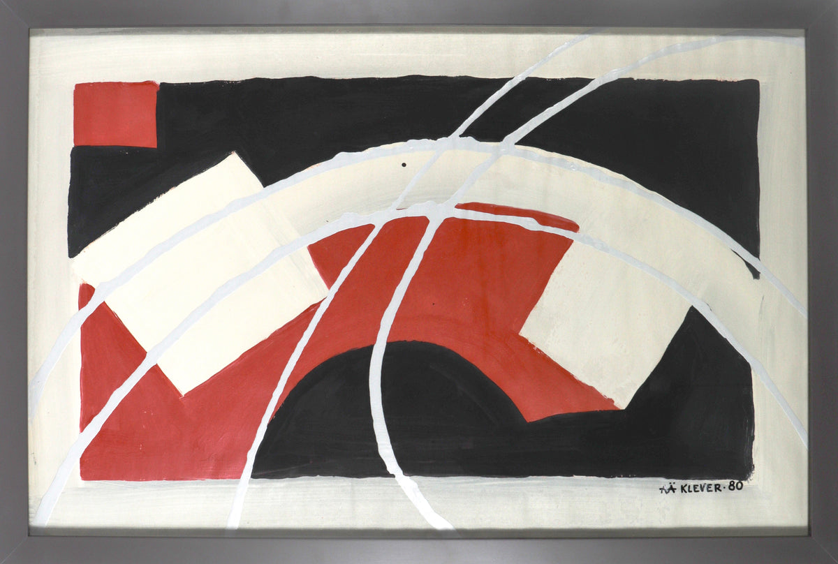 Arc in White and Red&lt;br&gt;1980 Acrylic&lt;br&gt;&lt;br&gt;C6857