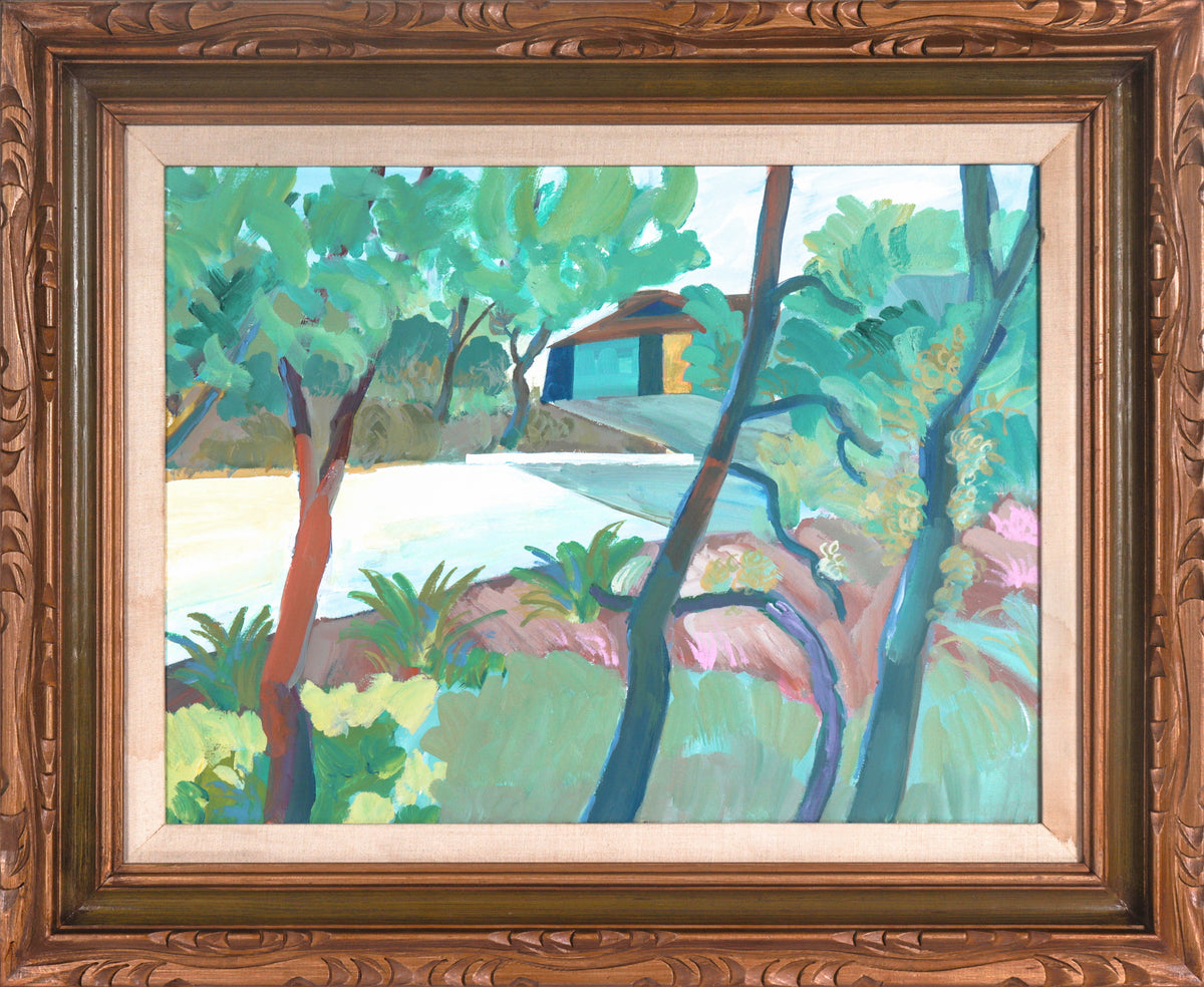 Dreamy Landscape with Trees &lt;br&gt;20th Century Acrylic &lt;br&gt;&lt;br&gt;#C6898