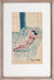 Serene Reclining Nude <br>20th Century Watercolor <br><br>#C7001