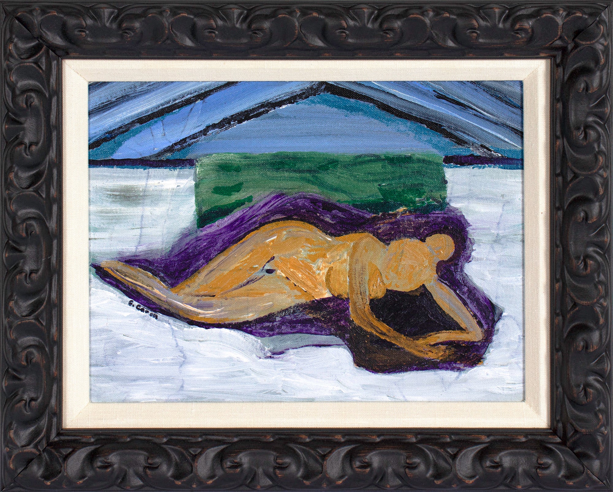 <I>Reclining Nude</I> <br>2025 Acrylic <br><br>#C7065