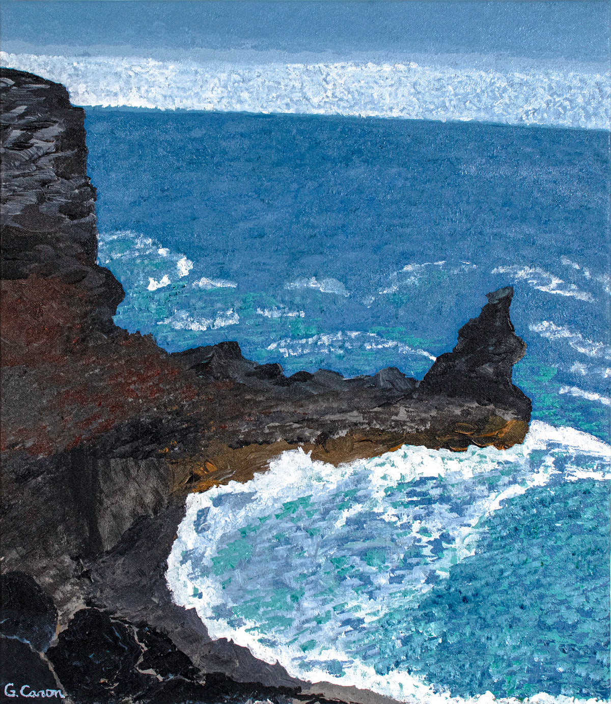 &lt;I&gt;Mackenzie Park, Volcanic Coastline&lt;/I&gt; &lt;br&gt;2025 Acrylic &lt;br&gt;&lt;br&gt;#C7161