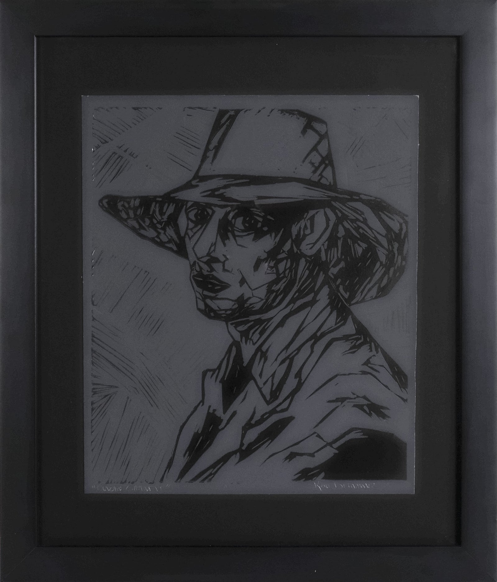 <I>Duncan Grant VI</I> <br>2011 Linoleum Block Print <br><br>#17734