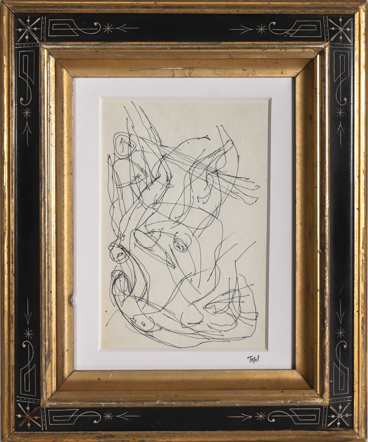 Dynamic Abstracted Figures <br>20th Century Ink <br><br>#C7443