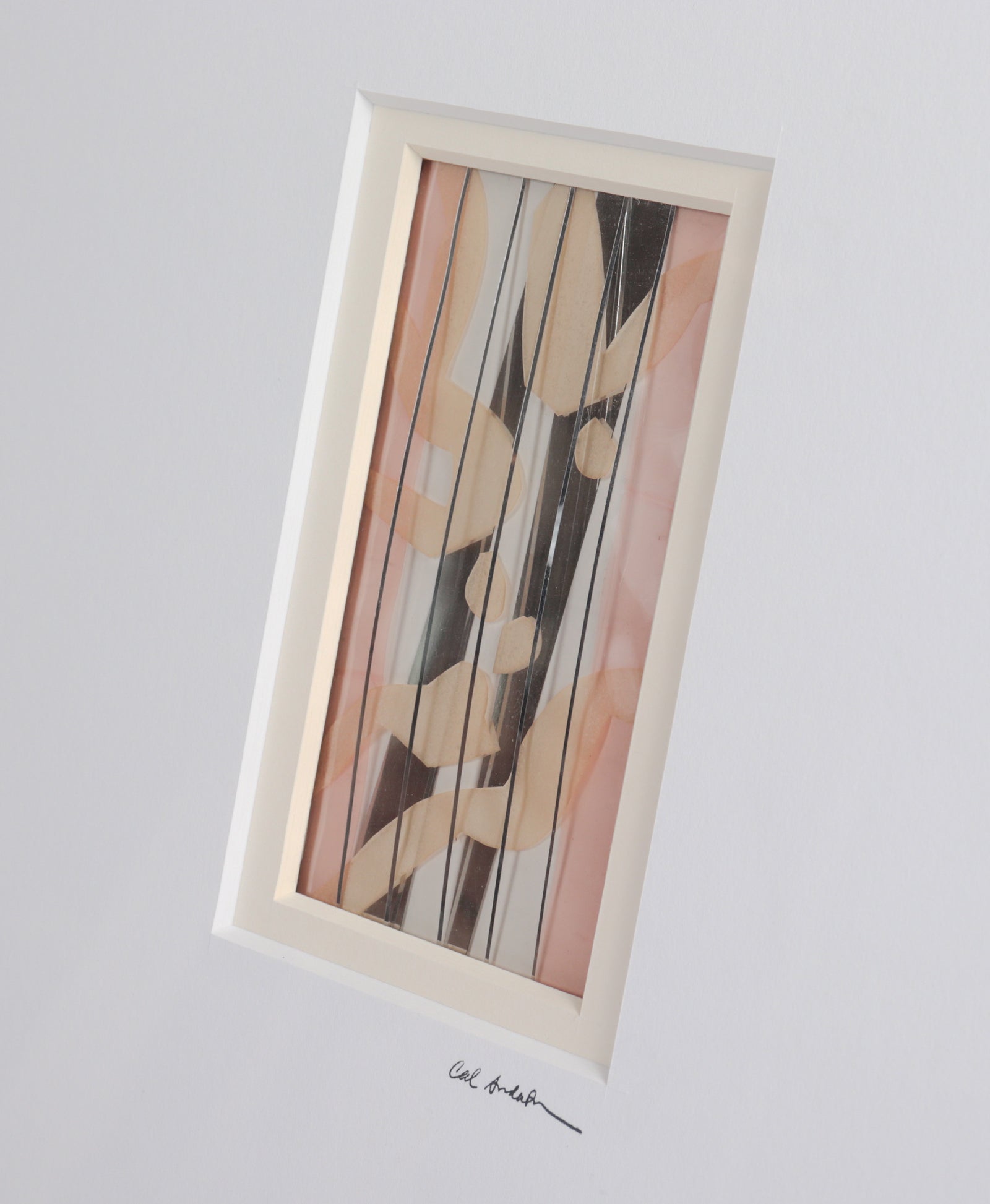 Multi-Dimensional Metallic Abstract Collage <br>20th Century Mixed Media Collage <br><br>#97558