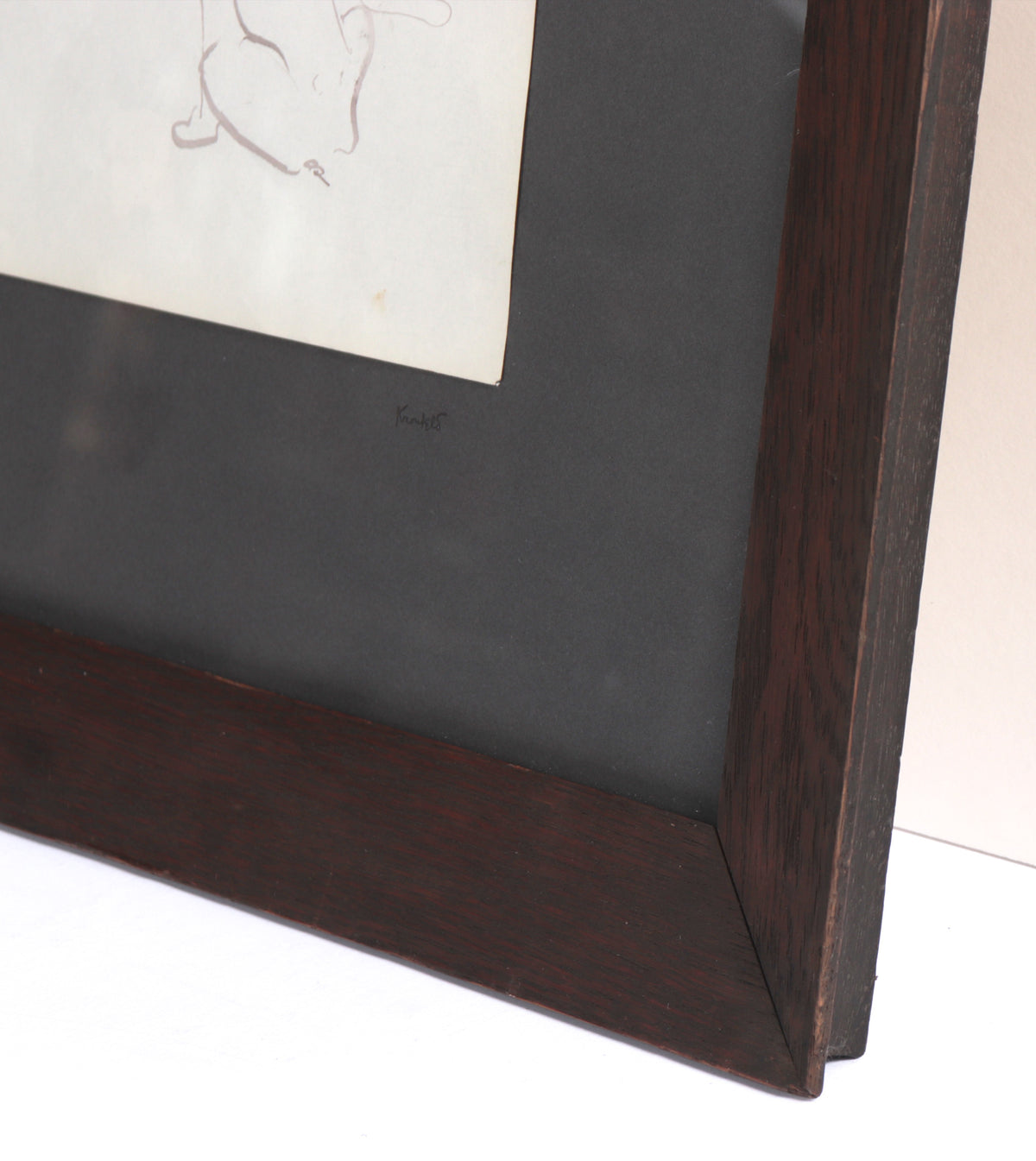 Dog and Horse Study <br>Mid 20th Century Ink <br><br>#A5994