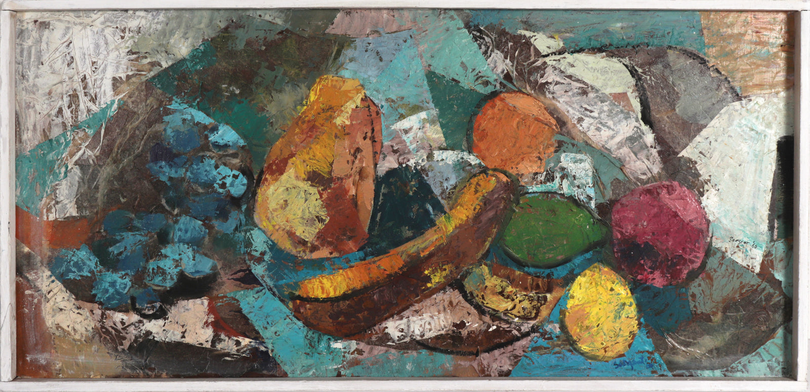 Still Life with Fruits <br>1960 Oil <br><br>#C7450