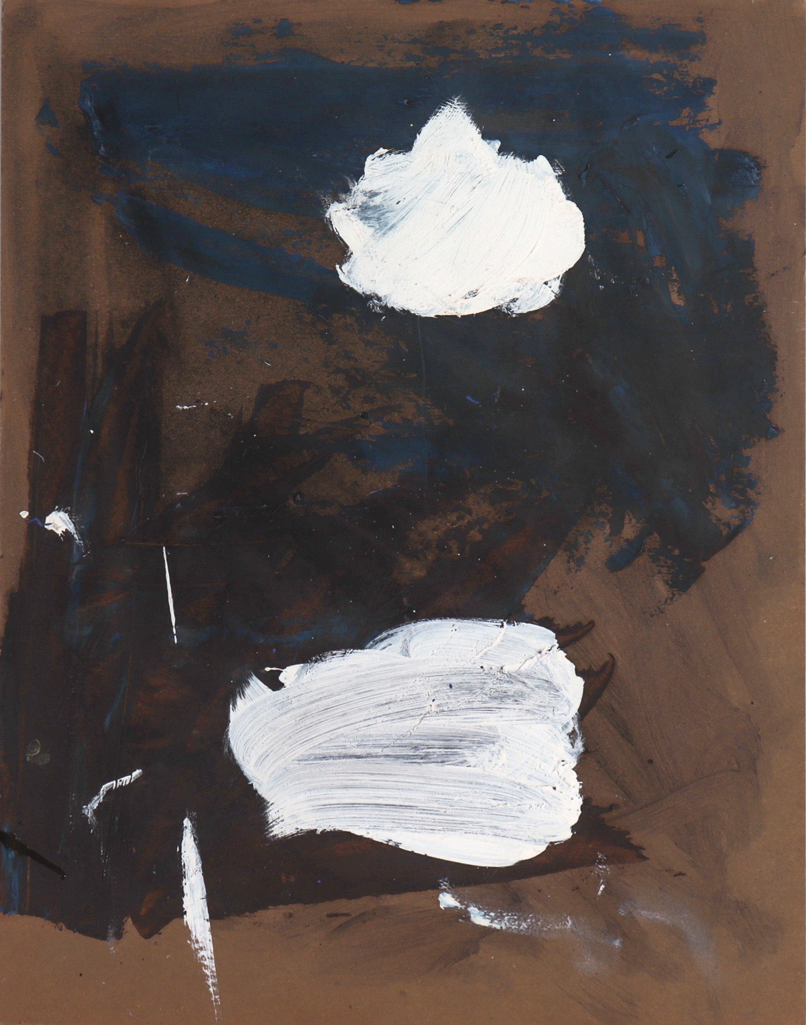 Bold Gestural Abstract <br>1950's Oil <br><br>#C7558