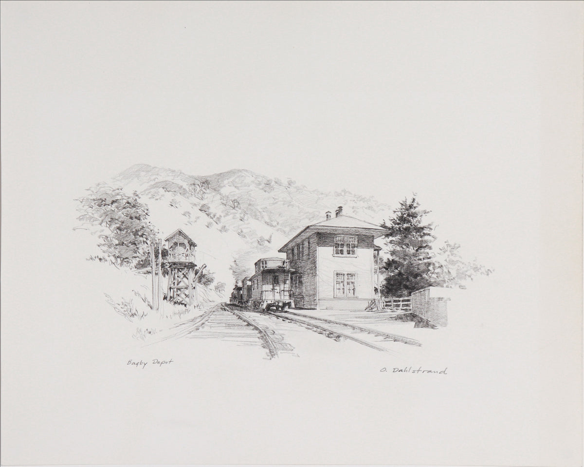 <I>Bagby Depot</I> <br>1991 Graphite <br><br>#C7571