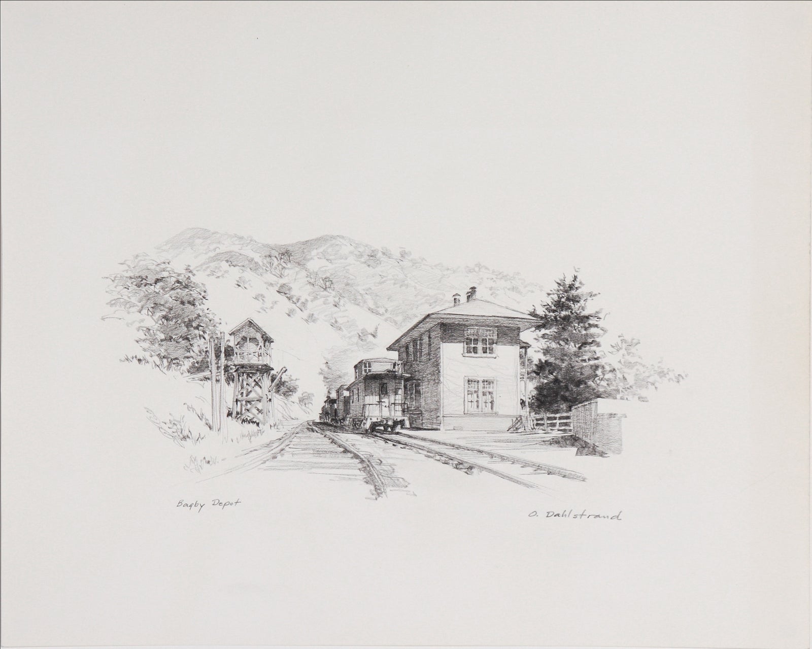 <I>Bagby Depot</I> <br>1991 Graphite <br><br>#C7571