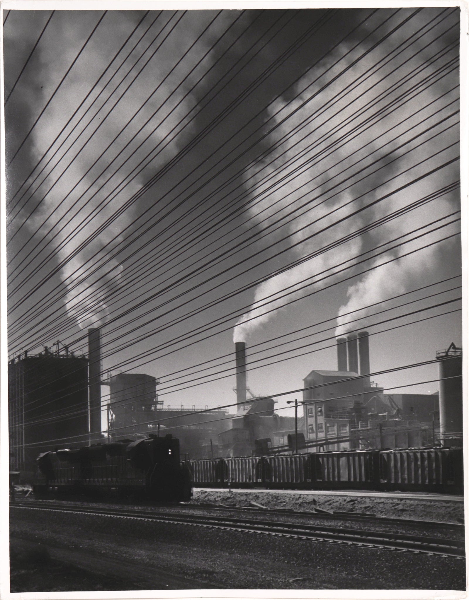 Modernist Train Depot <br>20th Century Photograph <br><br>#C7574