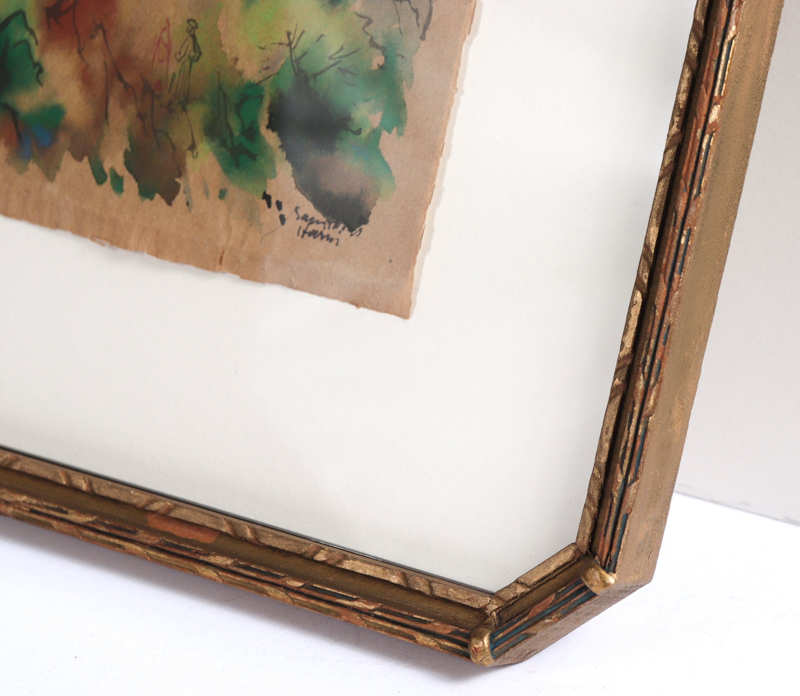 Bright Star Overhead <br>Mid 20th Century Watercolor <br><br>#C7628