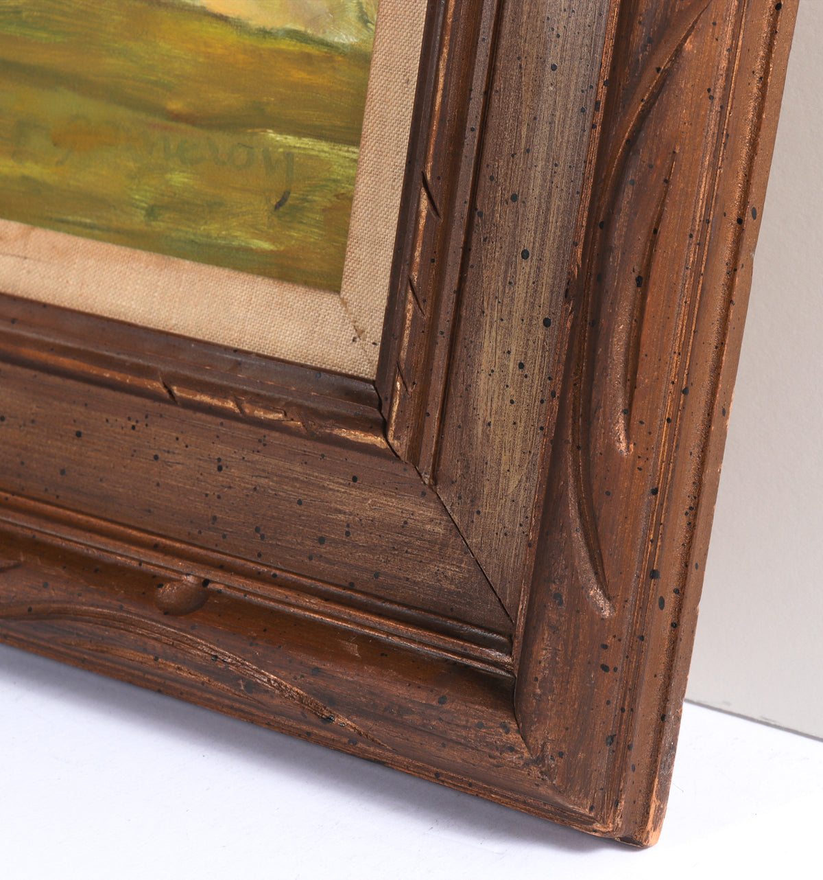 Warm Toned Still Life With Flowers <br>20th Century Oil <br><br>#C7671