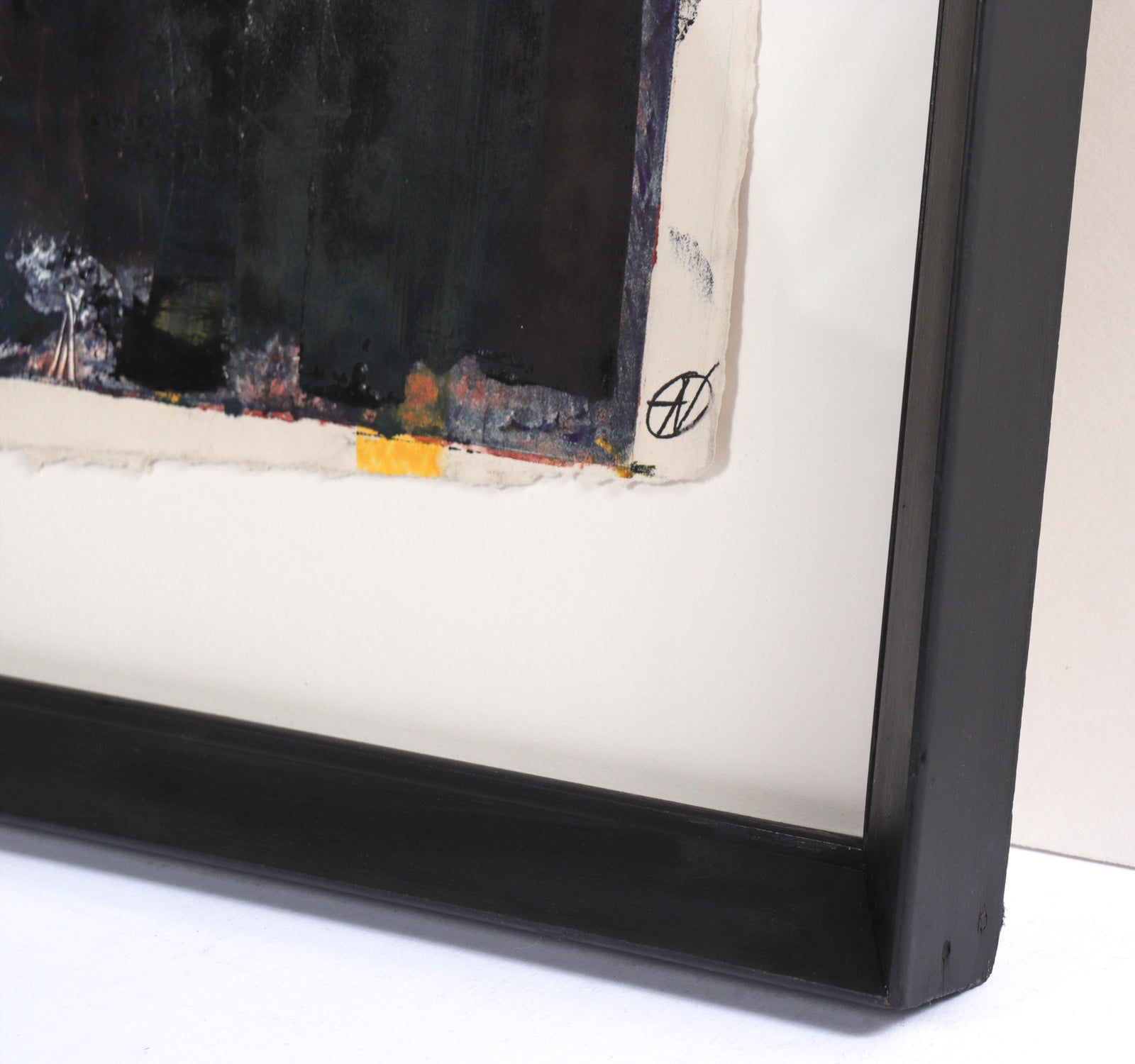 Bolt of Yellow Abstract <br>Late 20th Century Mixed Media <br><br>#C7717