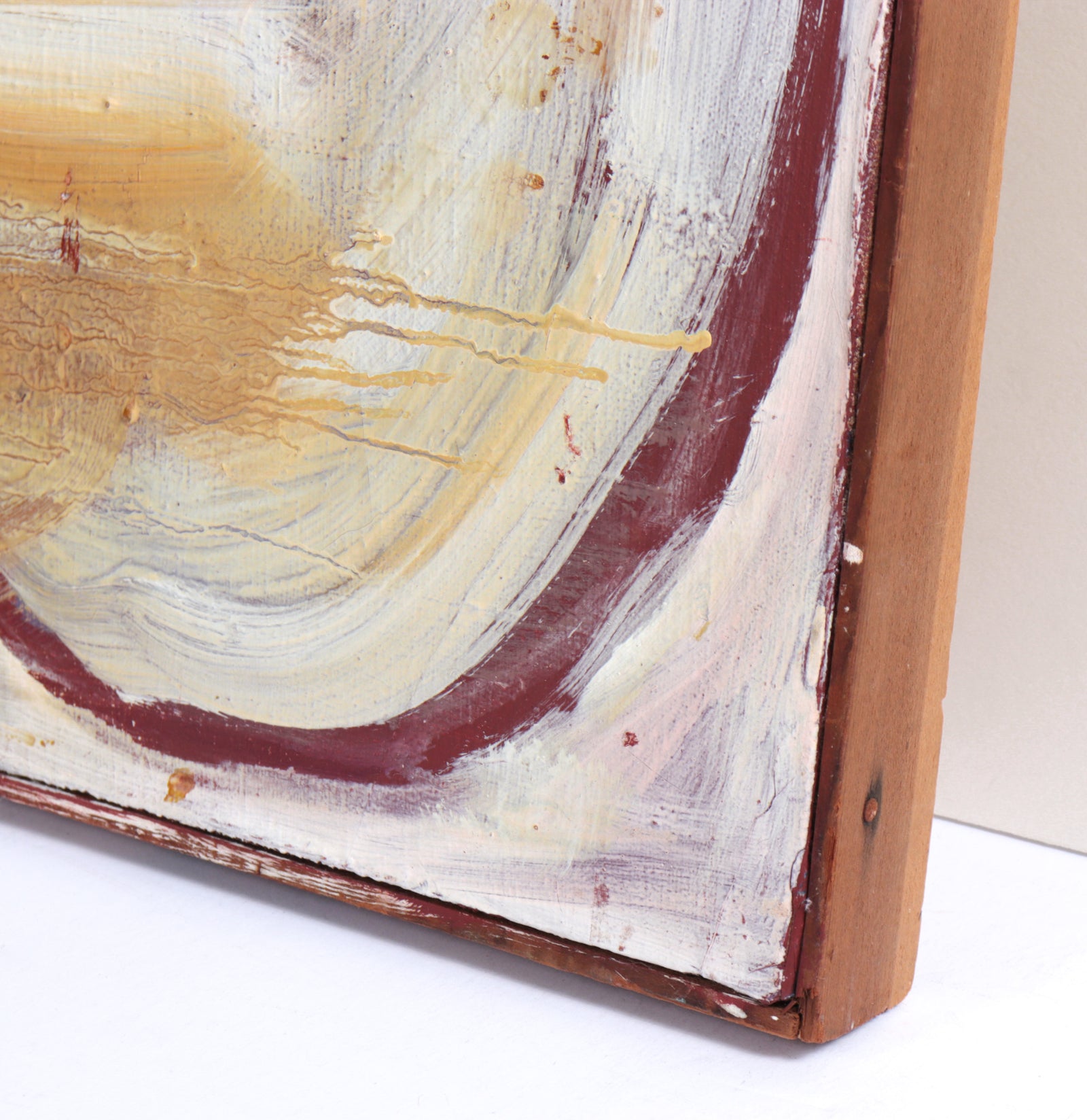 Subdued Flowing Abstract <br>Circa 1960 Oil <br><br>#C7768