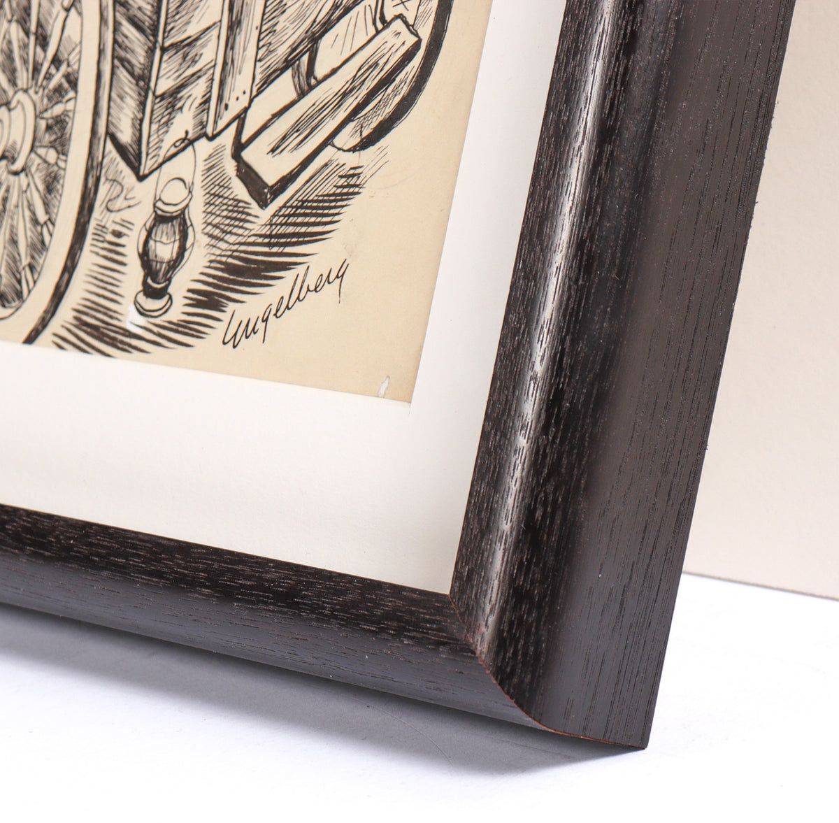 Junk Wagon New Yorker Illustration <br>1930's Ink and Gouache <br><br>#C7786