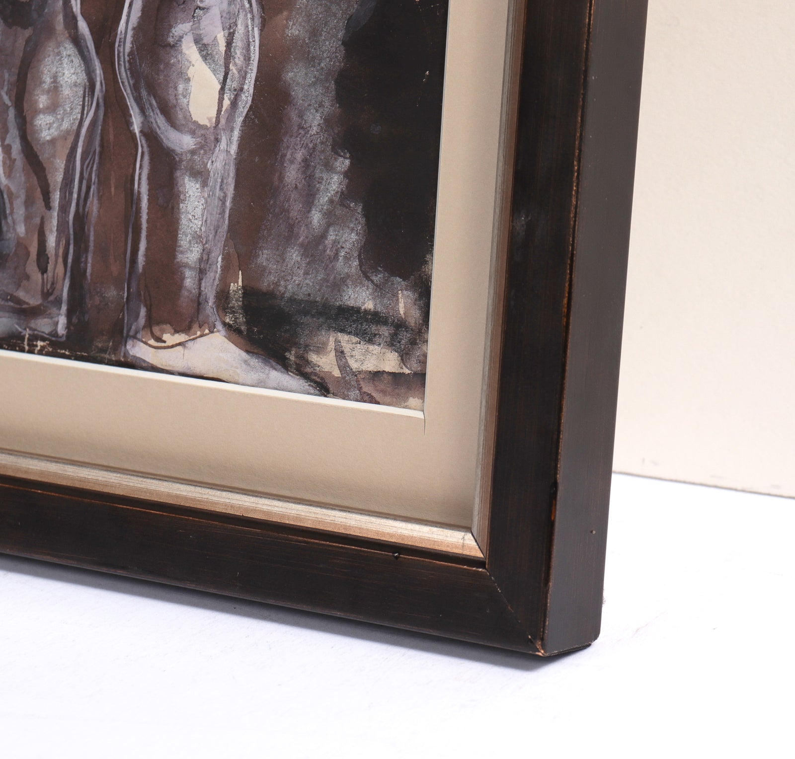 Acrobat Balancing Act <br>1930's Gouache and Ink <br><br>#C7869